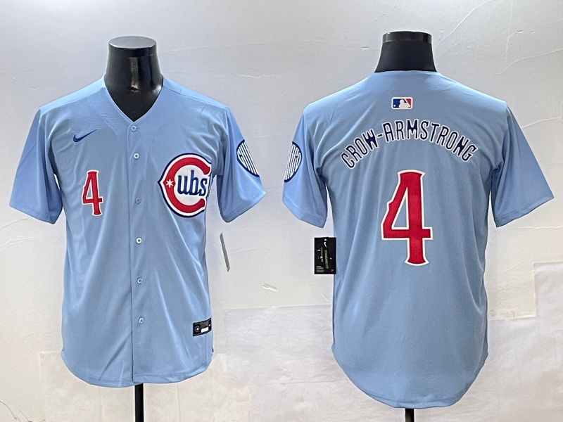 Men's Chicago Cubs Pete Crow-Armstrong #4 Blue 2nd Alternate Limited Jersey